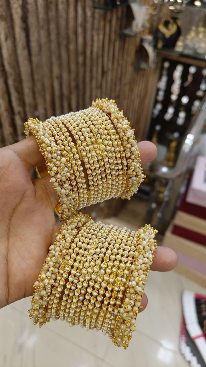  Designer Moti Bangles Set Wholesale Shop In Surat
